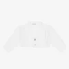 Mebi White Knitted Baby Cardigan