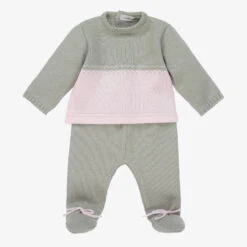 Mebi Wool Knit 2 Piece Babygrow