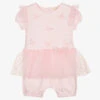 Mintini Baby Baby Girls Pink Cotton Shortie