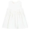 Miss Blumarine Ivory Velvet Baby Dress