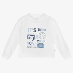 Mitch & Son Baby Boys White Cotton Top