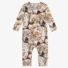 Molo Baby Boys Beige Cubs Romper