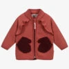 Molo Baby Girls Red Zip Up Fleece