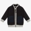 Molo Navy Blue Zip Up Fleece