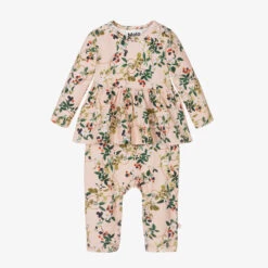 Molo Pink Organic Cotton Baby Romper