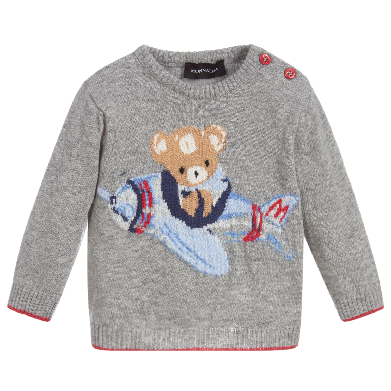 Monnalisa Baby Boys Knitted Sweater 1 Monnalisa Baby Boys Knitted Sweater