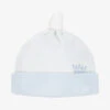 Monnalisa Boys Ivory & Blue Baby Hat
