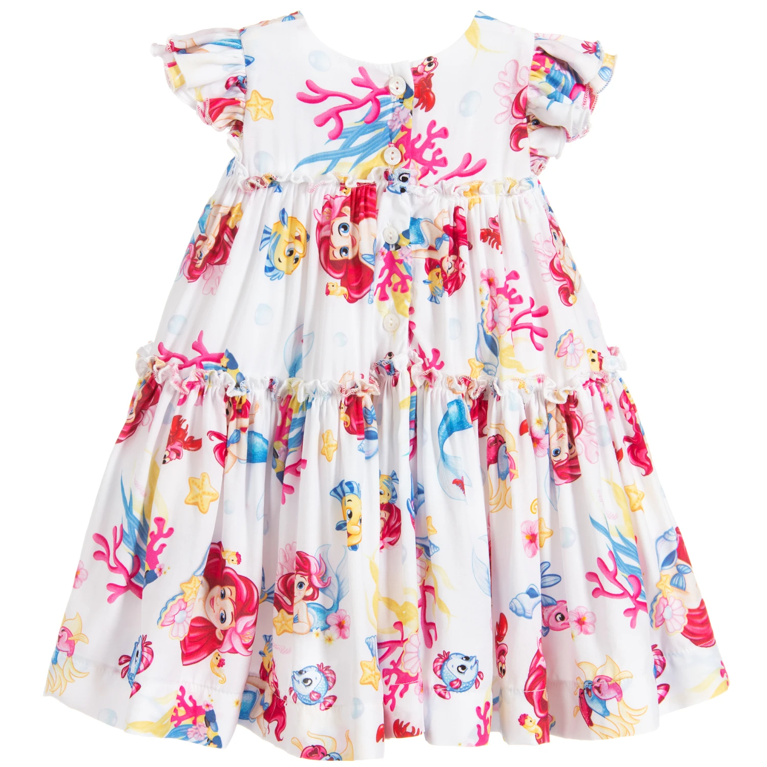 Monnalisa Bebé Girls Viscose Disney Dress 2 Monnalisa Bebé Girls Viscose Disney Dress - Image 2