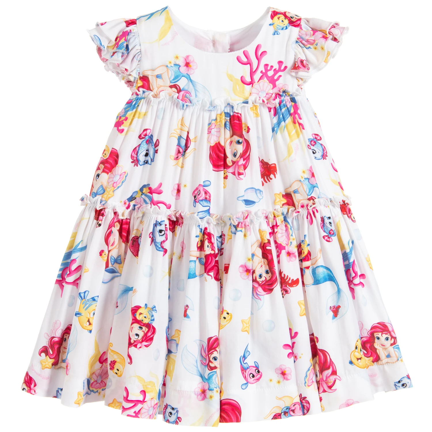 Monnalisa Bebé Girls Viscose Disney Dress 1 Monnalisa Bebé Girls Viscose Disney Dress