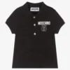 Moschino Baby Baby Boys Black Double Smiley Polo Shirt