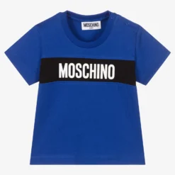 Moschino Baby Baby Boys Blue Cotton T-Shirt