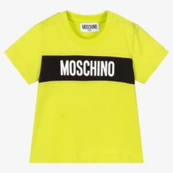 Moschino Baby Baby Boys Green Cotton T-Shirt