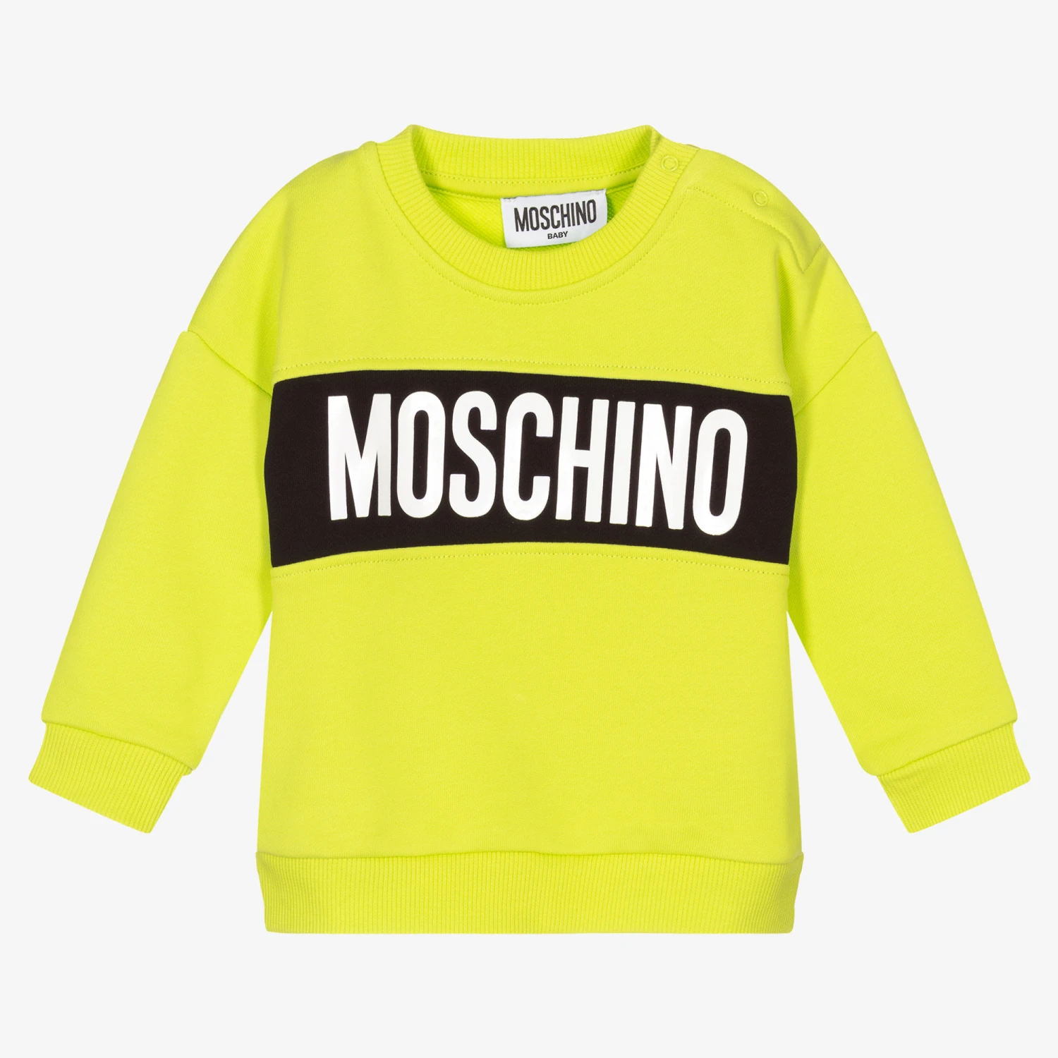 Moschino Baby Baby Boys Green Sweatshirt 1 Moschino Baby Baby Boys Green Sweatshirt