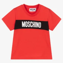 Moschino Baby Baby Boys Red Cotton T-Shirt