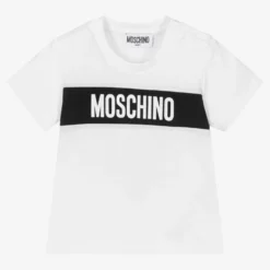Moschino Baby Baby Boys White Cotton T-Shirt
