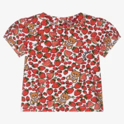 Moschino Baby Baby Girls Red Fruit T-Shirt