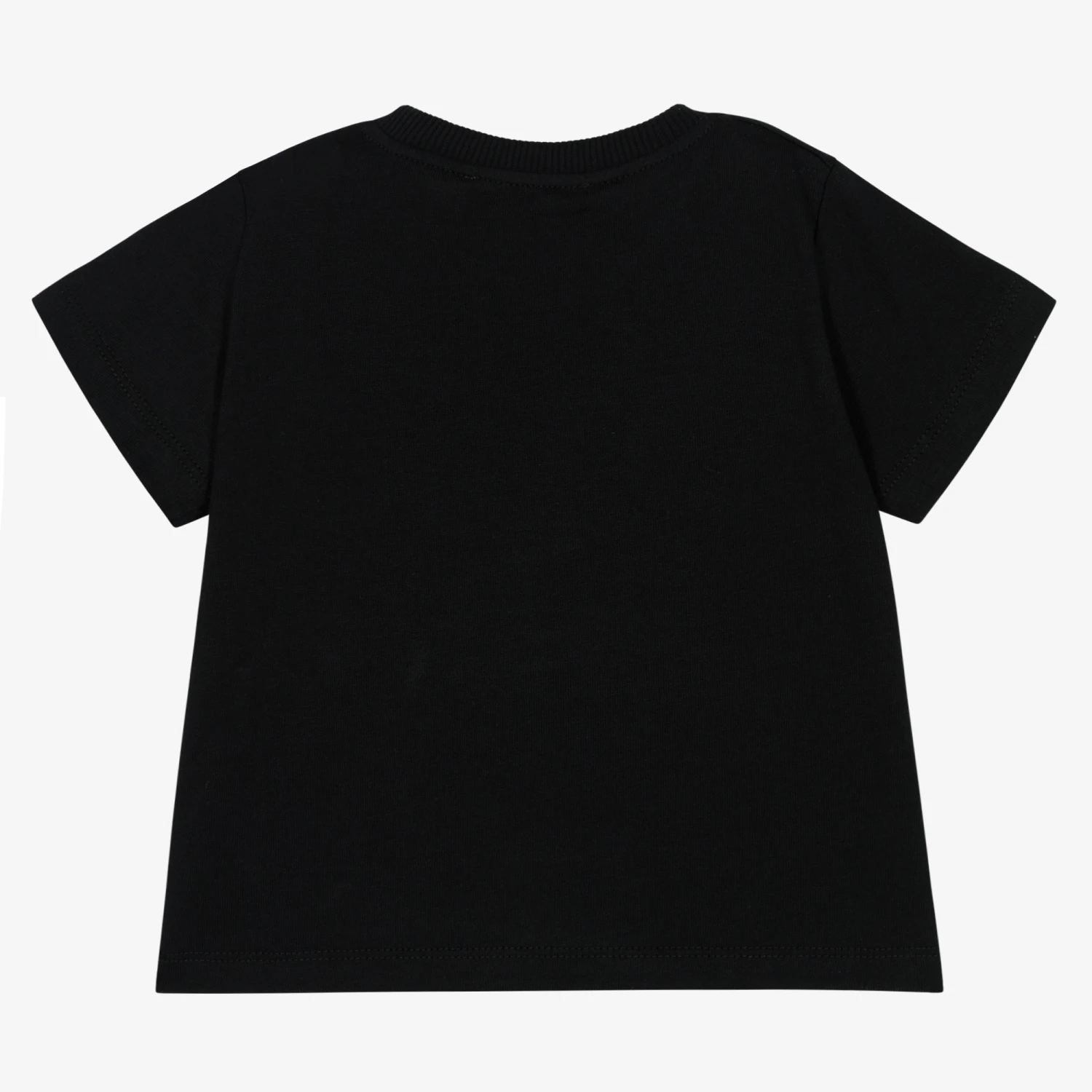 Moschino Baby Black Double Smiley Baby T-Shirt 2 Moschino Baby Black Double Smiley Baby T-Shirt - Image 2