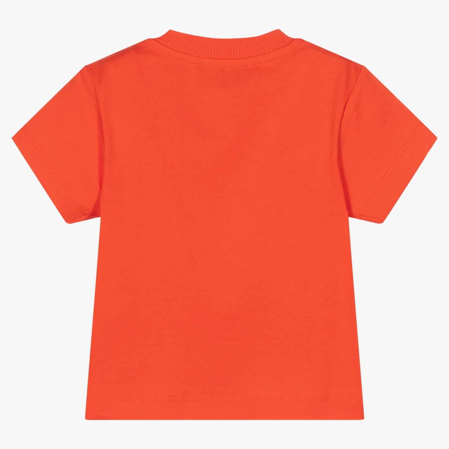 Moschino Baby Orange Cotton Baby T-Shirt 2 Moschino Baby Orange Cotton Baby T-Shirt - Image 2