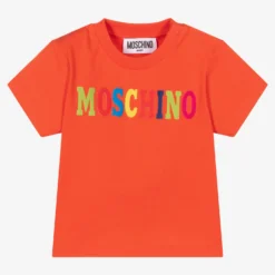 Moschino Baby Orange Cotton Baby T-Shirt