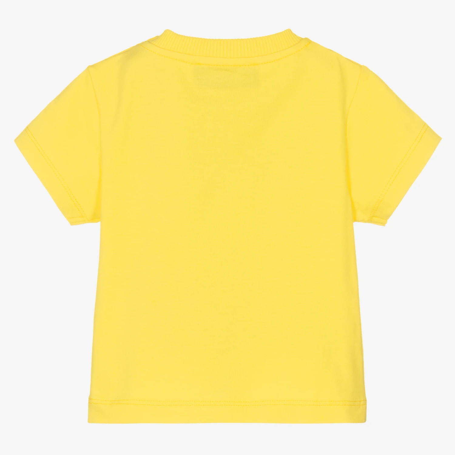 Moschino Baby Yellow Cotton Baby T-Shirt 2 Moschino Baby Yellow Cotton Baby T-Shirt - Image 2