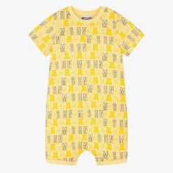 Moschino Baby Yellow Teddy Print Shortie
