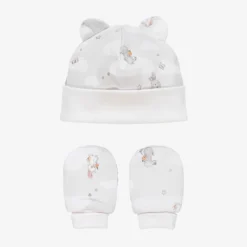My Little Pie Bunny-Clouds Hat & Mittens Set