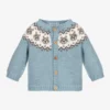 Paloma De La O Blue Knitted Bear Cardigan