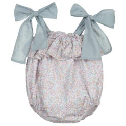 Paloma De La O Purple Floral Cotton Shortie