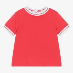 Pan Con Chocolate Baby Boys Red Cotton T-Shirt
