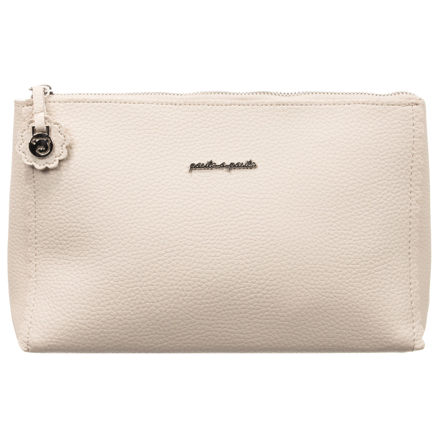 Pasito A Pasito Beige Faux Leather Wash Bag (27cm) 1 Pasito A Pasito Beige Faux Leather Wash Bag (27cm)