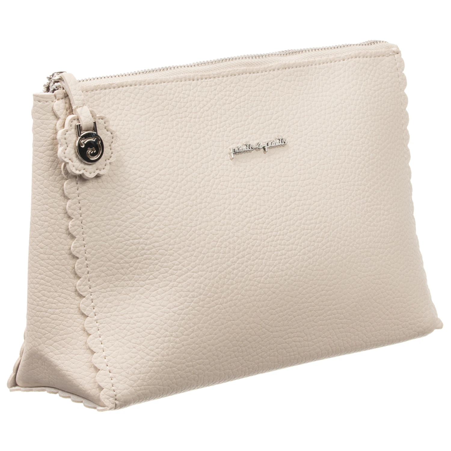 Pasito A Pasito Beige Faux Leather Wash Bag (27cm) 2 Pasito A Pasito Beige Faux Leather Wash Bag (27cm) - Image 2