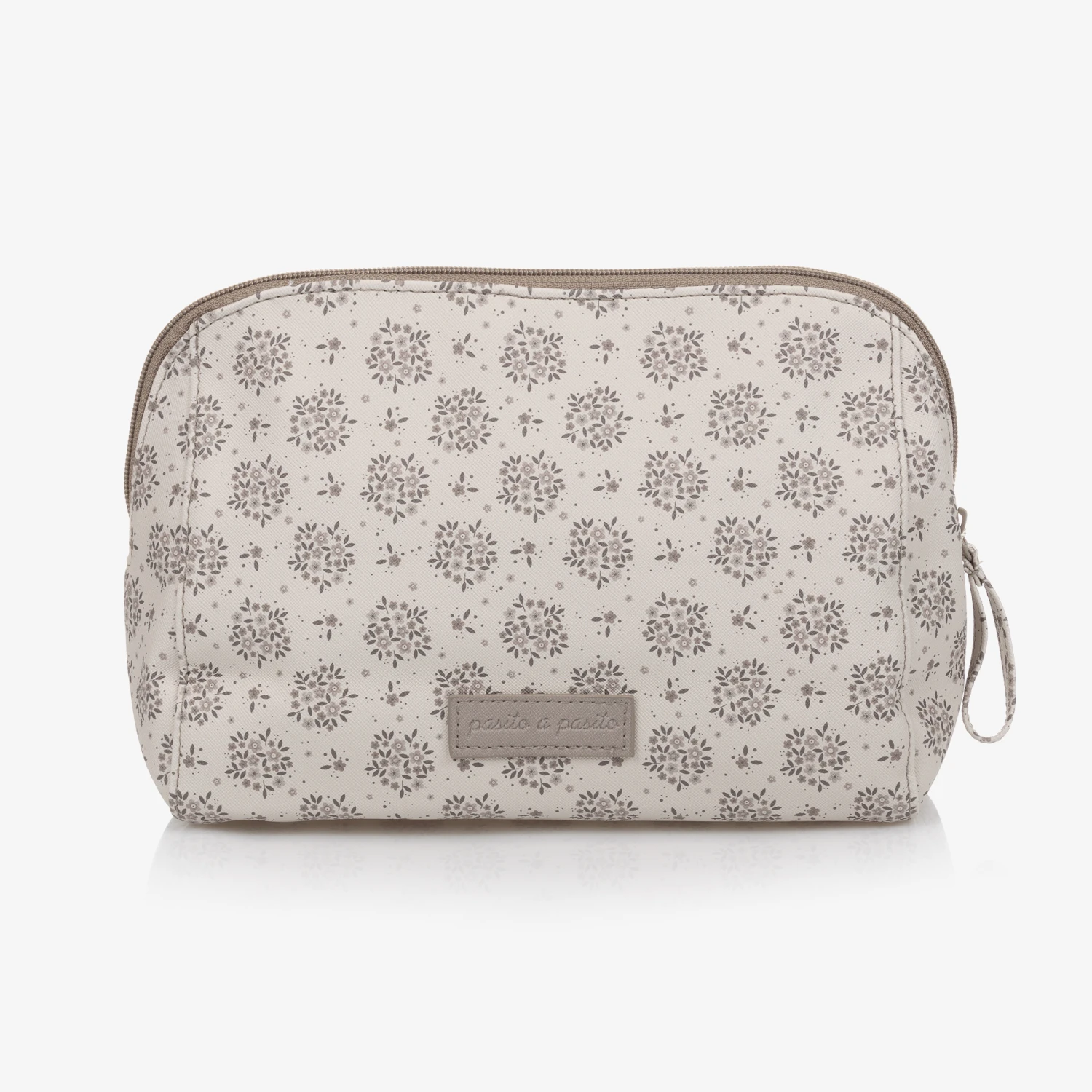 Pasito A Pasito Beige Floral Wash Bag (21cm) 1 Pasito A Pasito Beige Floral Wash Bag (21cm)