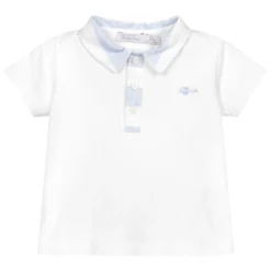 Patachou Baby Boys White Polo Shirt
