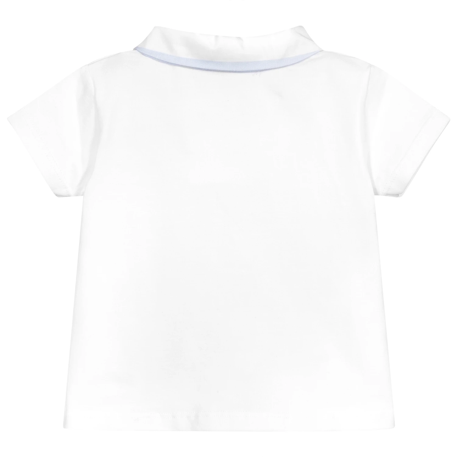 Patachou Baby Boys White Polo Shirt 2 Patachou Baby Boys White Polo Shirt - Image 2