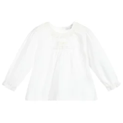 Patachou Baby Girls Ivory Cotton Blouse