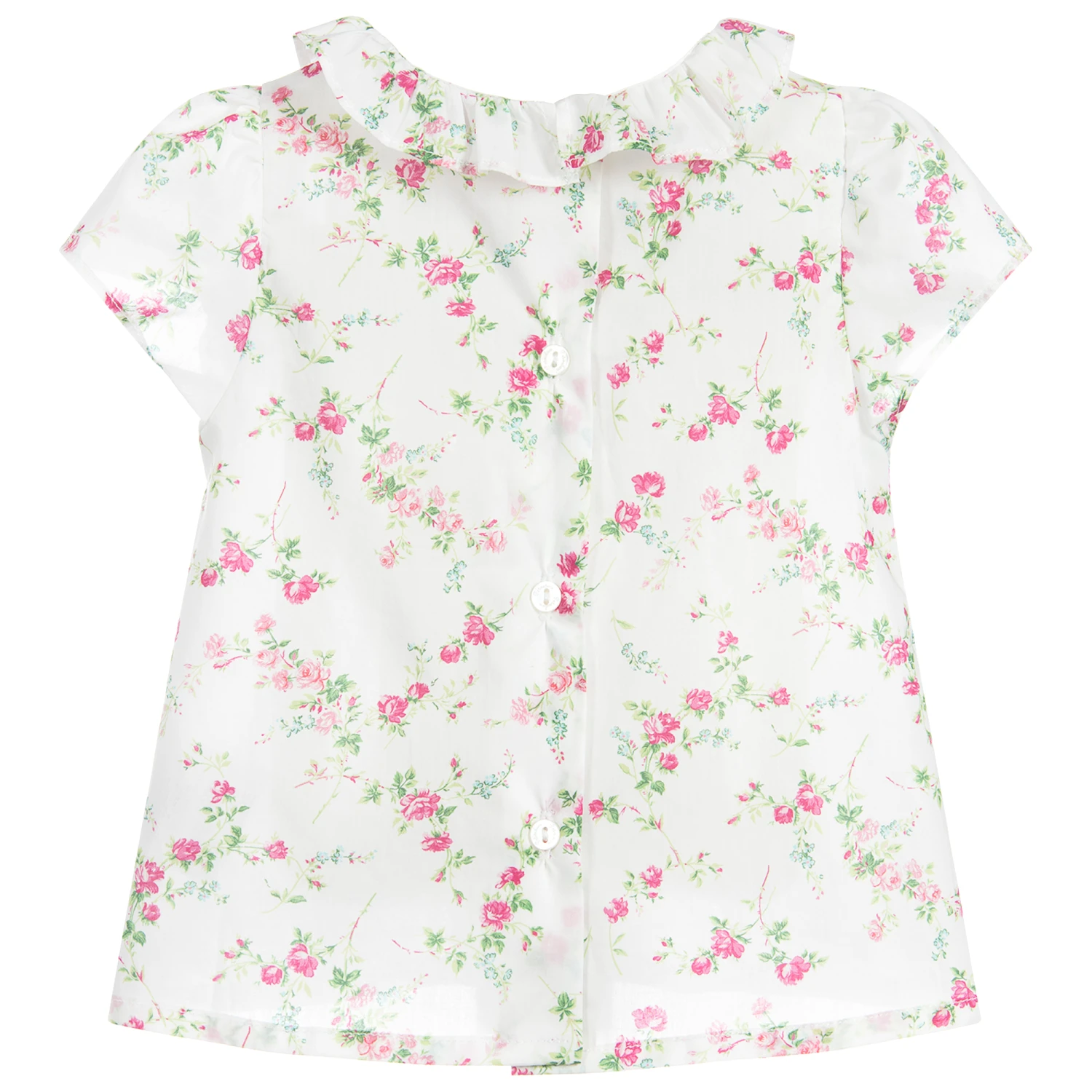 Patachou Baby Girls Pink Blouse 2 Patachou Baby Girls Pink Blouse - Image 2