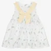 Patachou Baby Girls White Cotton Dress