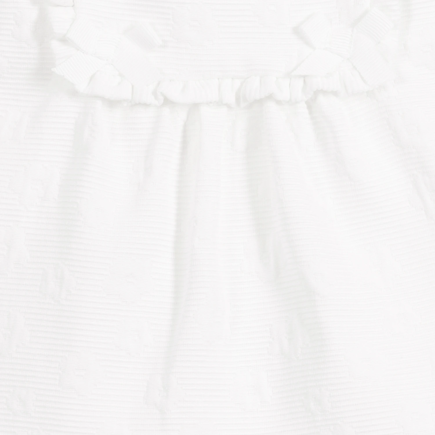 Patachou White Cotton Jacquard Blouse 3 Patachou White Cotton Jacquard Blouse - Image 3