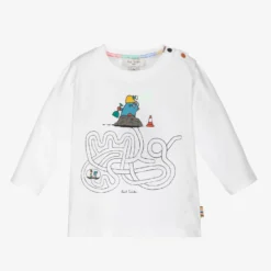 Paul Smith Junior Boys White Mole Cotton Top