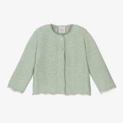 Paz Rodriguez Baby Girls Mint Green Cardigan