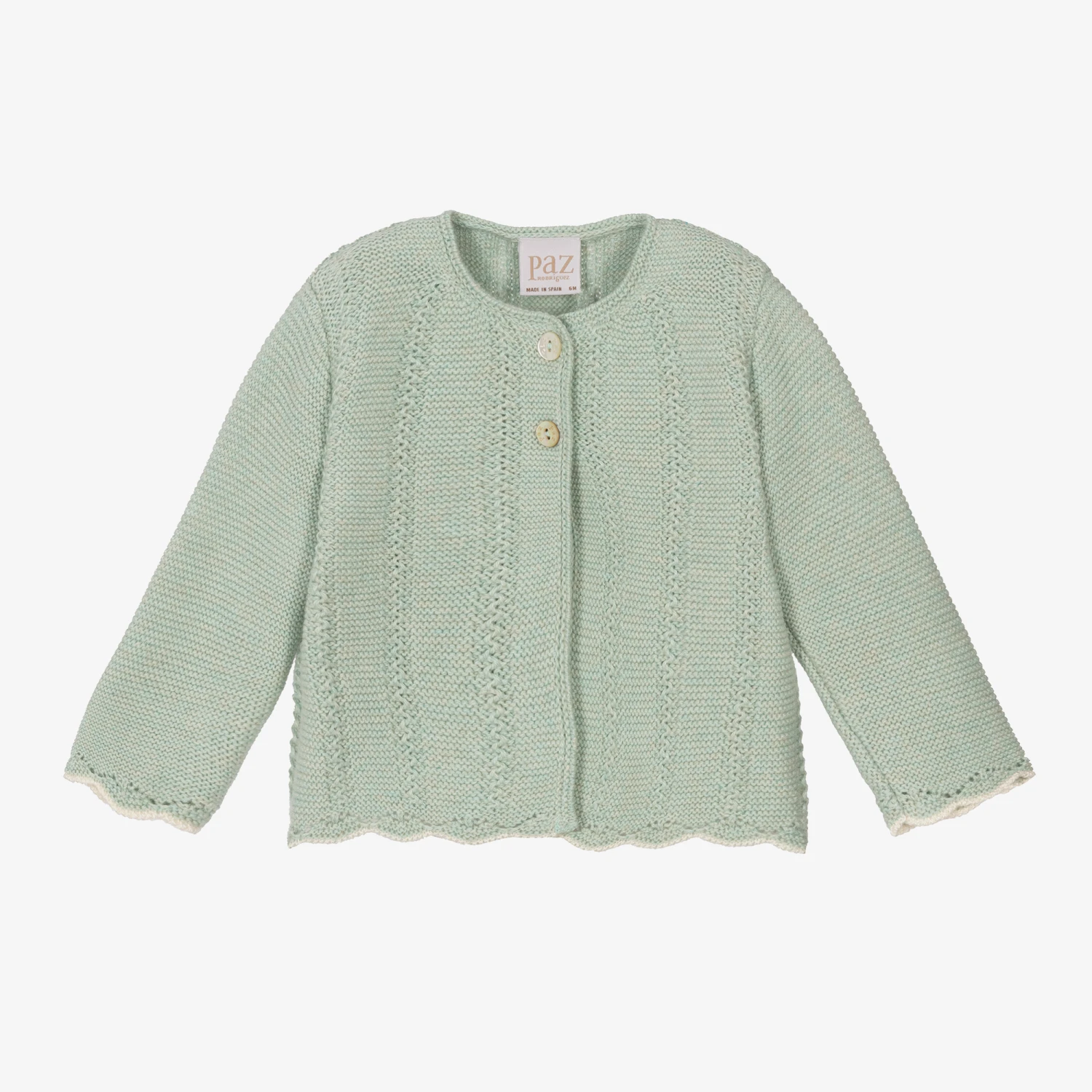 Paz Rodriguez Baby Girls Mint Green Cardigan 1 Paz Rodriguez Baby Girls Mint Green Cardigan