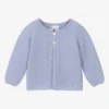 Paz Rodriguez Blue Wool Baby Cardigan