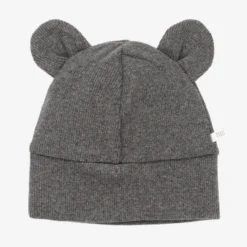 Paz Rodriguez Grey Cotton Ears Baby Hat