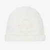 Piccola Speranza Ivory Cotton Logo Baby Hat