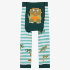 Powell Craft Green Stripe Dino Leggings