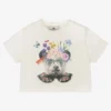 RaspberryPlum Baby Girls Ivory Panda T-Shirt