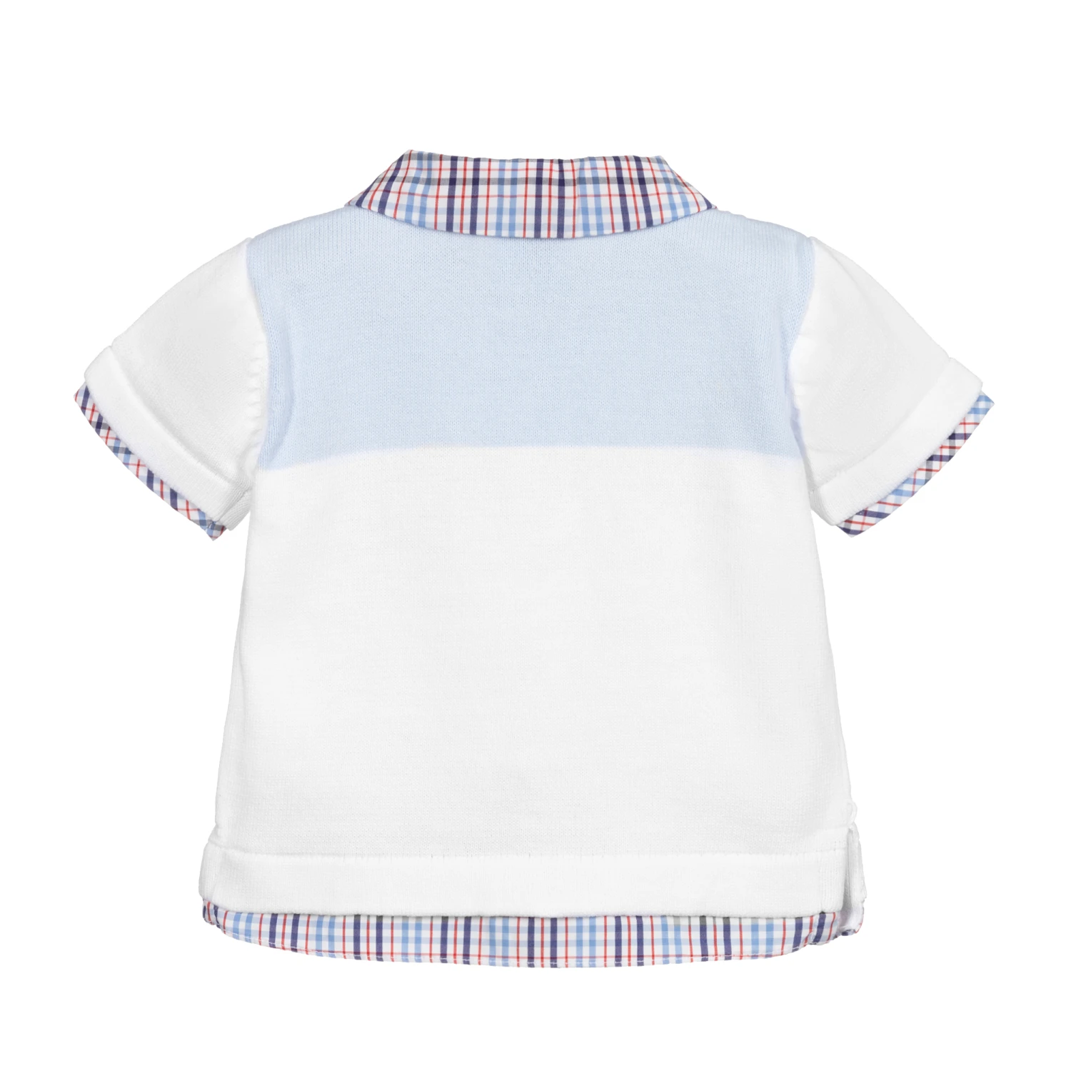 Sarah Louise Baby Boys White Polo Shirt 2 Sarah Louise Baby Boys White Polo Shirt - Image 2