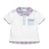 Sarah Louise Baby Boys White Polo Shirt