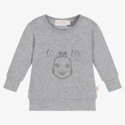 Sophie La Girafe Grey Cotton Baby Sweatshirt