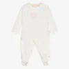 Sophie La Girafe Ivory Cotton 2 Piece Babygrow